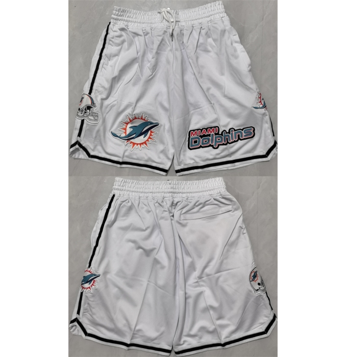Men's Maimi Dolphins White Shorts (Run Small)