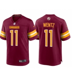 Men's Washington Commanders #11 Carson Wentz Red Burgundy Stitched Jersey Trade Men's Washington Commanders #11 Carson Wentz Red Burgundy Stitched Jersey Trade