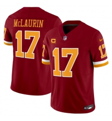 Men's Washington Commanders #17 Terry McLaurin Burgundy 2025 F.U.S.E. 4-Star C Throwback Limited Football Stitched Jersey