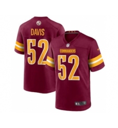 Men's Washington Commanders #52 Jamin Davis 2022 Burgundy Game Stitched Jersey Men's Washington Commanders #52 Jamin Davis 2022 Burgundy Game Stitched Jersey