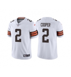 Men's Cleveland Browns #2 Amari Cooper White Vapor Untouchable Limited Stitched Jersey