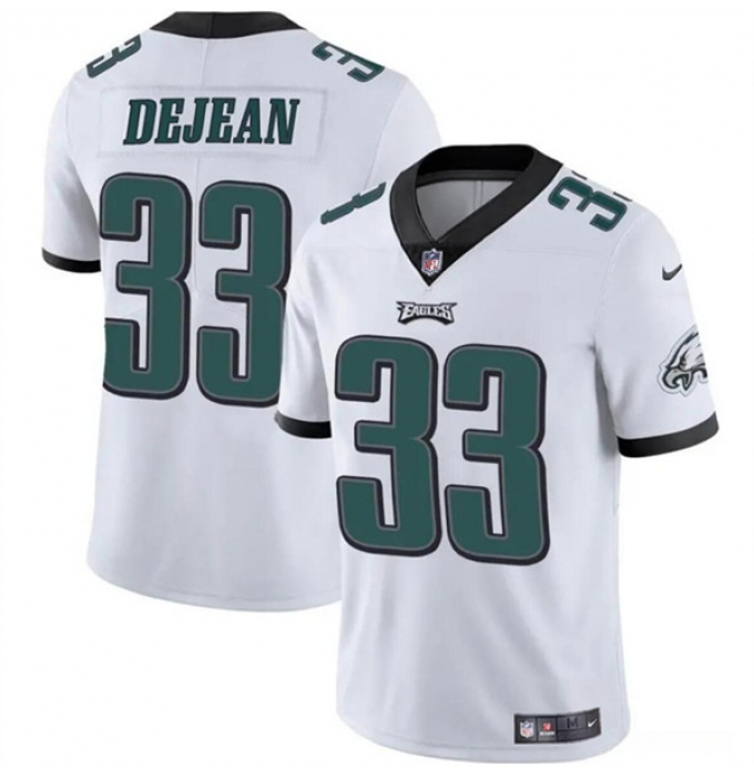 Men's Philadelphia Eagles #33 Cooper DeJean White 2024 Draft Vapor Untouchable Limited Football Stitched Jersey