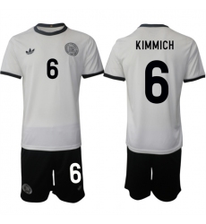 Men's Germany #6 Joshua Kimmich White 2025 Home Soccer Jersey Suit