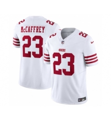 Men's Nike San Francisco 49ers #23 Christian McCaffrey White 2023 F.U.S.E. Vapor Untouchable Limited Stitched Football Jersey