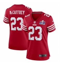 Women's San Francisco 49ers #23 Christian McCaffrey Red 2023 F U S E Vapor Untouchable Limited Stitched Football 2024 Super Bowl LVIII Jersey Women's San Francisco 49ers #23 Christian McCaffrey Red 2023 F U S E Vapor Untouchable Limited Stitched Football 2024 Super Bowl LVIII Jersey