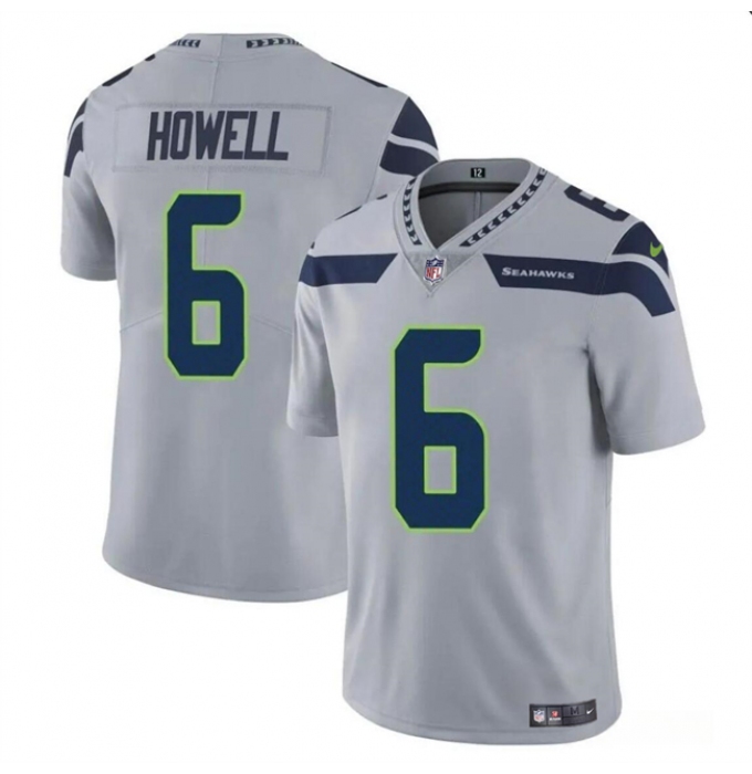 Youth Seattle Seahawks #6 Sam Howell Gray Vapor Limited Football Stitched Jersey
