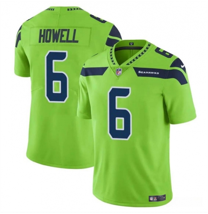 Youth Seattle Seahawks #6 Sam Howell Green Vapor Limited Football Stitched Jersey