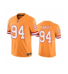 Men's Nike Tampa Bay Buccaneers #94 Calijah Kancey Orange Throwback Limited Stitched Jersey