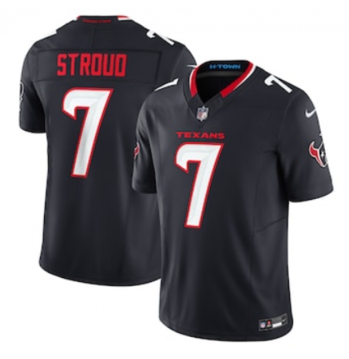 Men's Houston Texans #7 C.J. Stroud Nike Navy Vapor F.U.S.E. Limited Jersey