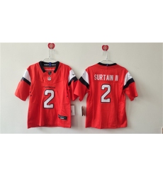 Women's Denver Broncos #2 Pat Surtain II Orange 2024 F.U.S.E. Vapor Stitched Jersey(Run Small)