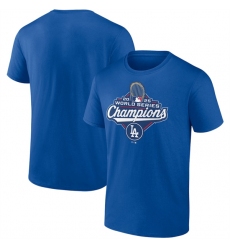 Men's Los Angeles Dodgers Royal 2025 World Series Champions Official Logo T-Shirt