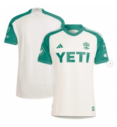 Mens Austin FC adidas Tan 2024 The Armadillo Kit Authentic Jersey