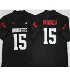 Men's Indiana Hoosiers #15 Fernando Mendoza Black College Football Jersey