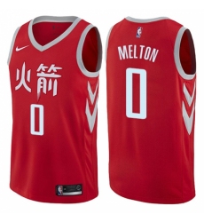Youth Nike Houston Rockets #0 De'Anthony Melton Swingman Red NBA Jersey - City Edition
