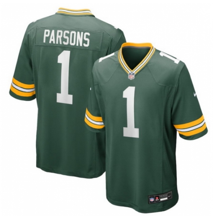 Women's Green Bay Packers Micah Parsons #1 Green Nike F U S E Stitched NFL Jersey