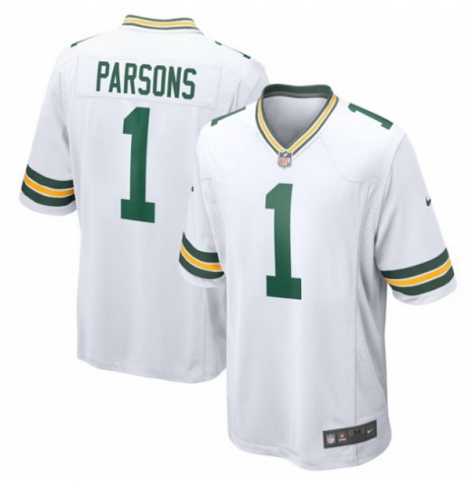 Women's Green Bay Packers Micah Parsons #1 White Nike F U S E Stitched NFL Jersey