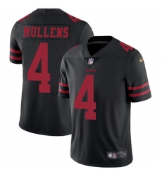 Men's Nike San Francisco 49ers #4 Nick Mullens Black Vapor Untouchable Limited Player NFL Jersey