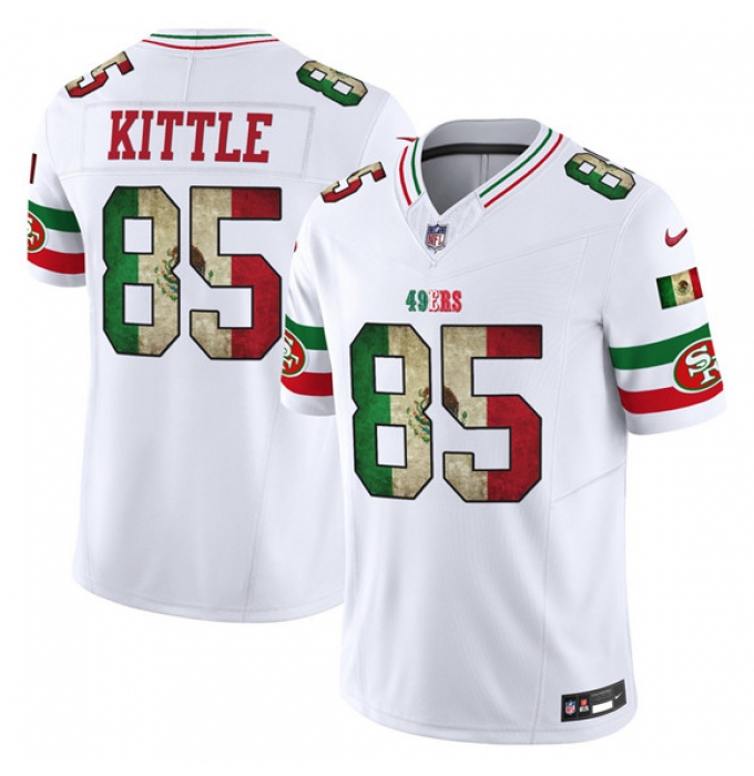 Men's San Francisco 49ers #85 George kittle White 2025 F.U.S.E. Mexico Vapor Limited Football Stitched Jersey