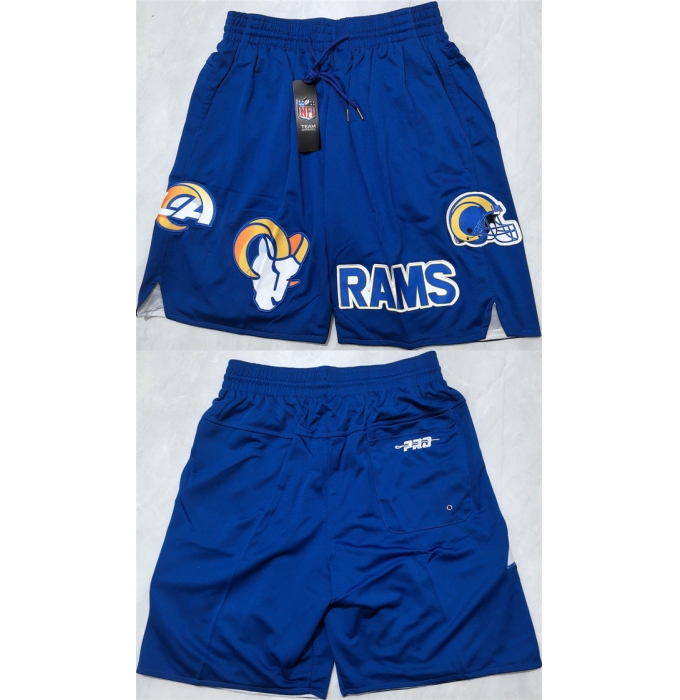 Men's Los Angeles Rams Royal Shorts(Run Small)