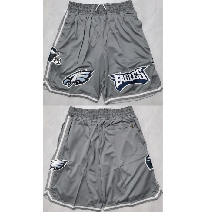 Men's Philadelphia Eagles Grey Shorts(Run Small)