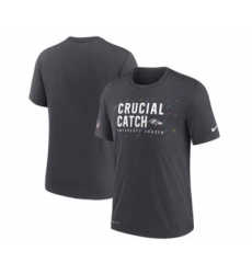 Men's Baltimore Ravens Charcoal 2021 Crucial Catch Performance T-Shirt
