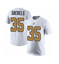 Football New Orleans Saints #35 Marcus Sherels White Rush Pride Name & Number T-Shirt