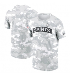Men's New Orleans Saints 2024 Arctic Camo Salute To Service Performance T-Shirt