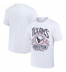 Men's Houston Texans White X Darius Rucker Collection Vintage Football T Shirt