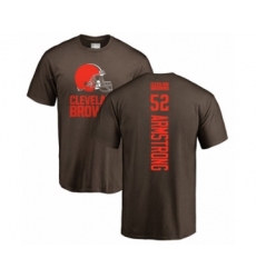 Football Cleveland Browns #52 Ray-Ray Armstrong Brown Backer T-Shirt