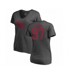 Football Women's Arizona Cardinals #97 Zach Allen Ash One Color T-Shirt