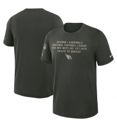 Men's Arizona Cardinals Dark Green 2025 Salute to Service Sideline Slub Dri-FIT T-Shirt