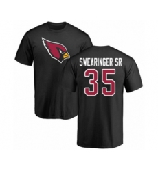 NFL Nike Arizona Cardinals #35 D.J. Swearinger SR Black Name & Number Logo T-Shirt