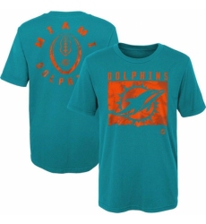 Men's Miami Dolphins Aqua Preschool Liquid Camo Logo T Shirt