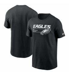 Men's Philadelphia Eagles Black Division Essential T Shirt