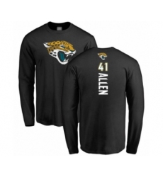 Football Jacksonville Jaguars #41 Josh Allen Black Backer Long Sleeve T-Shirt