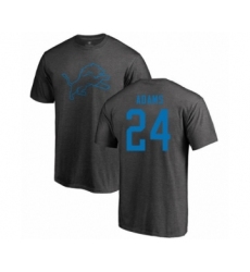 Football Detroit Lions #24 Andrew Adams Ash One Color T-Shirt
