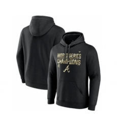 Men's Atlanta Braves 2021 Black World Series Champions Pullover Baseball Hoodie