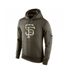 Men's San Francisco Giants Nike Olive Salute To Service KO Performance Hoodie