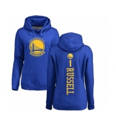 Basketball Women's Golden State Warriors #1 D'Angelo Russell Royal Blue Backer Pullover Hoodie