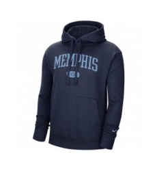 Men's Memphis Grizzlies 2021 Navy Heritage Essential Pullover Basketball Hoodie