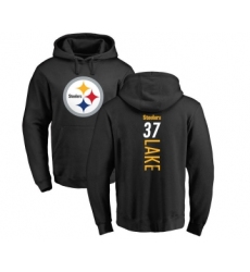 Football Pittsburgh Steelers #37 Carnell Lake Black Backer Pullover Hoodie