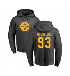 Football Pittsburgh Steelers #93 Dan McCullers Ash One Color Pullover Hoodie