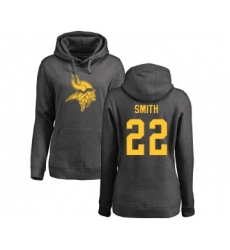 Football Women's Minnesota Vikings #22 Harrison Smith Ash One Color Pullover Hoodie