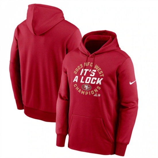 Men's San Francisco 49ers Red 2023 NFC West Division Champions Locker ...