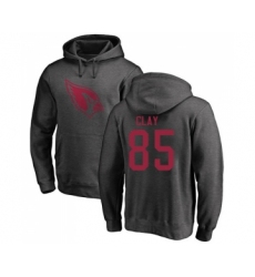 Football Arizona Cardinals #85 Charles Clay Ash One Color Pullover Hoodie