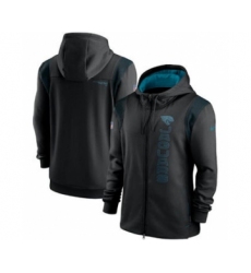 Men's Jacksonville Jaguars 2021 Black Sideline Team Performance Full-Zip Hoodie