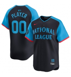 Men's National League Active Player Custom Navy 2024 All-Star Limited Stitched Baseball Jersey