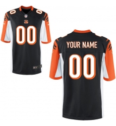 Youth Cincinnati Bengals Nike Black Custom Game Jersey
