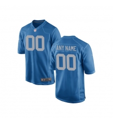 Youth Detroit Lions Nike Royal Custom Alternate Game Jersey