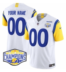 Youth Los Angeles Rams Active Player Custom White 2024 NFC West Champions F.U.S.E. Vapor Untouchable Stitched Football Jersey